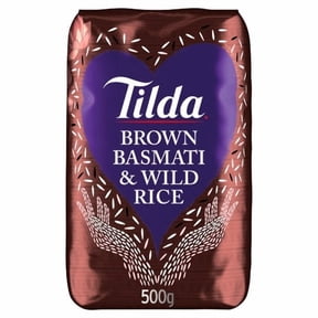 Tilda Brown Basmati and Wild Rice 500g, British Import (Pack of 3)