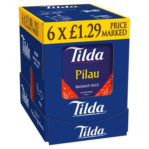 Tilda Classics Pilau Basmati Rice 250g (pack of 6)