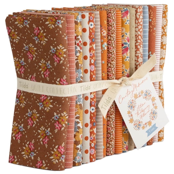 Tilda Creating Memories Autumn Thanksgiving Halloween Fabric Collection 16pc Fat Quarter Bundle