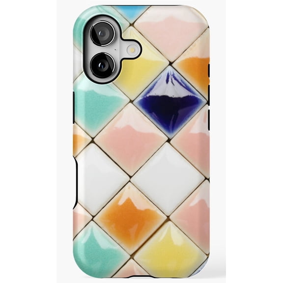 Tile 005 Geometric Ceramic Pattern Phone Case for iPhone 11 12 13 14 15 16 17 Pro Max