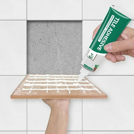 Tile Adhesive for Loose Ceramic Tiles 220ml White Rubber Sealant Waterproof High-Temperature Resistant Wall Repair