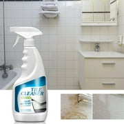 Tile Cleaner Bathroom Floor Grout Dirt Remover 500ml,Deep Clean Tough Stains,Safe Polishing Brightening Formula,Earth-Friendly Ingredients,Easy Spray and Wipe for Tiles Bathrooms Kitchens-A