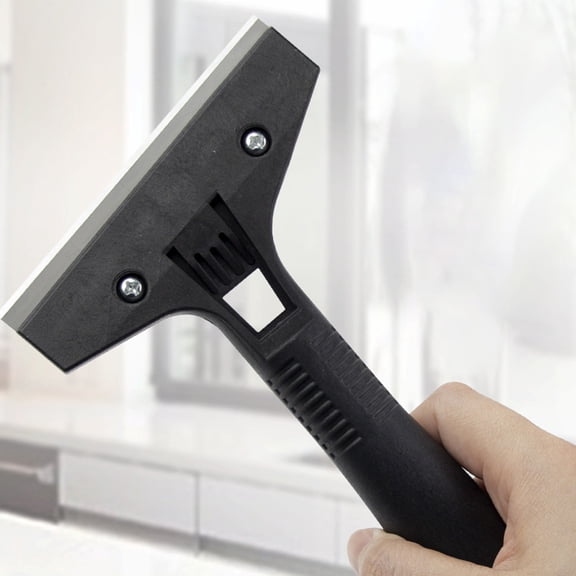 Tile Cleaning Scraper Tool Non Slip, QQZ Durable Stainless Steel Grout Scraper, Ergonomic Handle Multi Surface Floor Glass Cleaning Knife for Home Bathroom