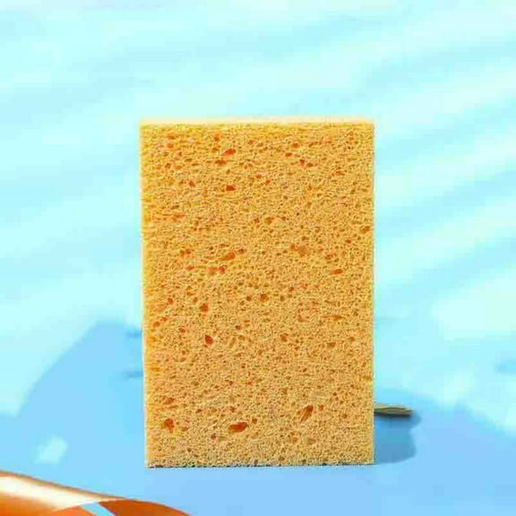 Tile Cleaning Sponge Wipe Thickened Wood Pulp, Super Absorbent and Durable Scrubber for Ceramic Tile, Countertops, Glass and Kitchen Surfaces