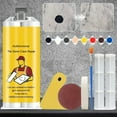 thumbnail image 1 of Tile Crack Repair Kit, All-in-One Filler with 8 Color Pigments for Marble and Ceramic, Fast-Drying Grout Repair Solution for Home, 85g Set, 1 of 9