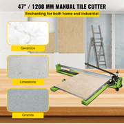 Tile Cutter 47",Manual Tile Cutter All-Steel Frame,Tile Cutting Machine with Laser Guide&Bonus Spare Cutter,Tile Cutter Hand Tool for Precision Cutting Porcelain Ceramic Floor Tiles