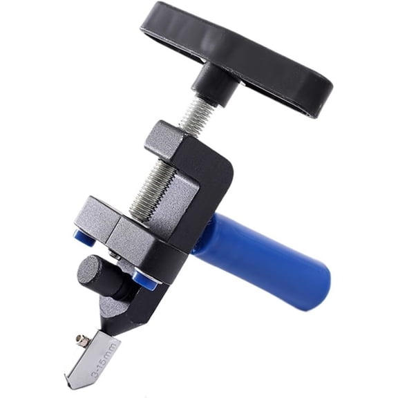 Tile Cutter Hand Tool, 2 In 1 Glass Cutter Set Manual Tile Diamond Slicer Roller Ceramic Cutting Opener Construction Tools,Tiles Opener Splitter(2 in 1 Gold)