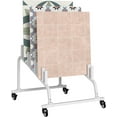 thumbnail image 2 of Jeracino 10-tier Tile Sample Display Stand, Standing Slotted Flooring Display Shelf, Wooden Floor Holder And Plate Storage Rack In Exhibition Halls 2 of 13