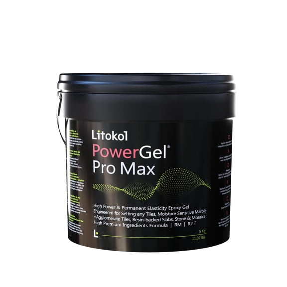 Tile Doctor PowerGel Pro Max 11 lb. White Waterproof Epoxy Tile Adhesive for Large Format Tile, Stone and Mosaics