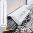 thumbnail image 1 of Tile Floor Brush for Grout and Corners - V-shaped Head, 180° Rotatable, Detachable 2-in-1 Scrubber and Squeegee, Bathroom and Kitchen Deep Clean Tool, 1 of 9