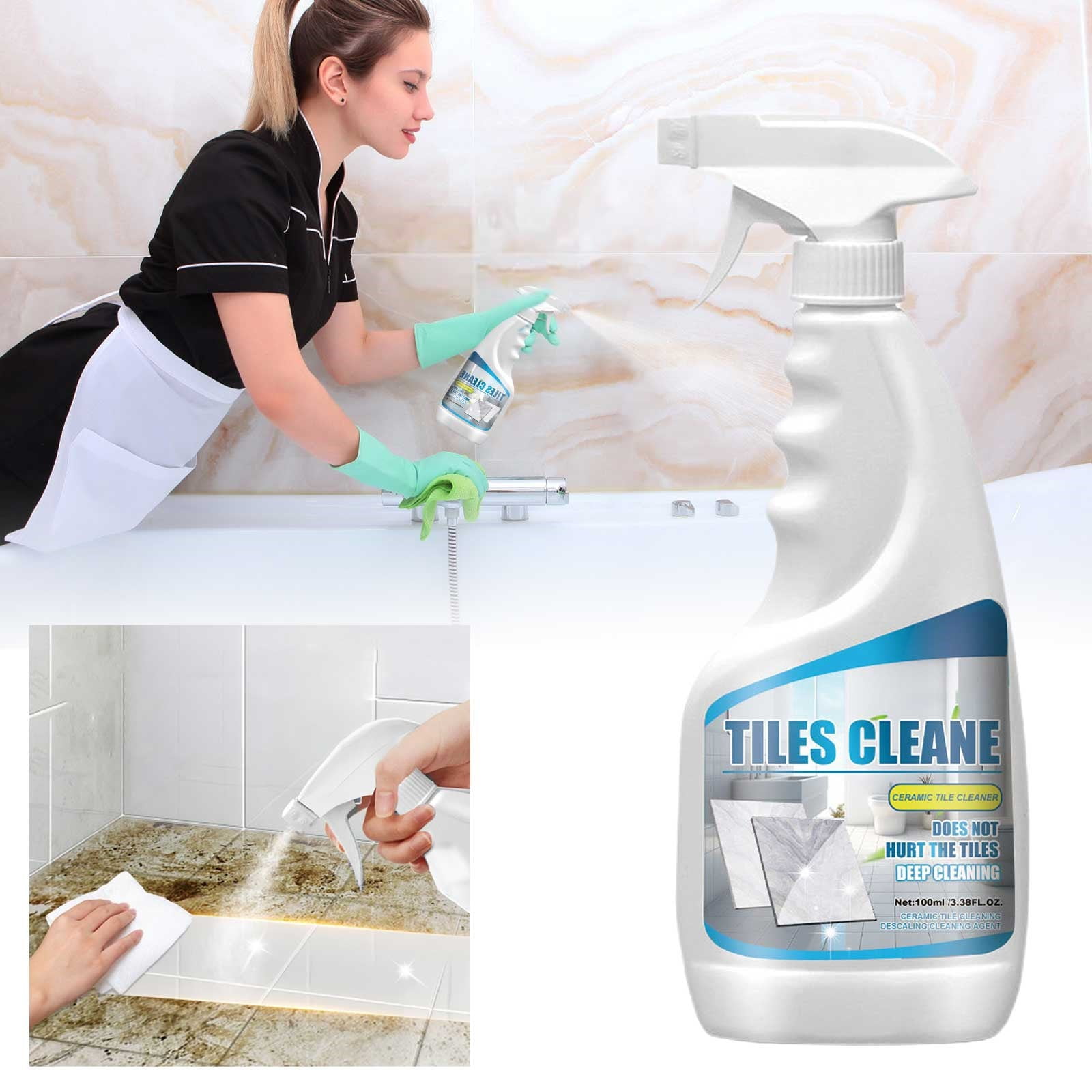Tile Grout Cleaner Sprayer Splash Toilet Cleaner Ceramic Floor Tile ...