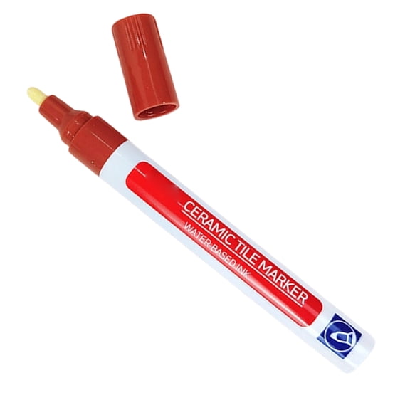 Tile Grout Pen, Brown, 1 Pack, For Stain Removal and Recoloring Repair on Kitchen Bathroom Floor Tile Gaps