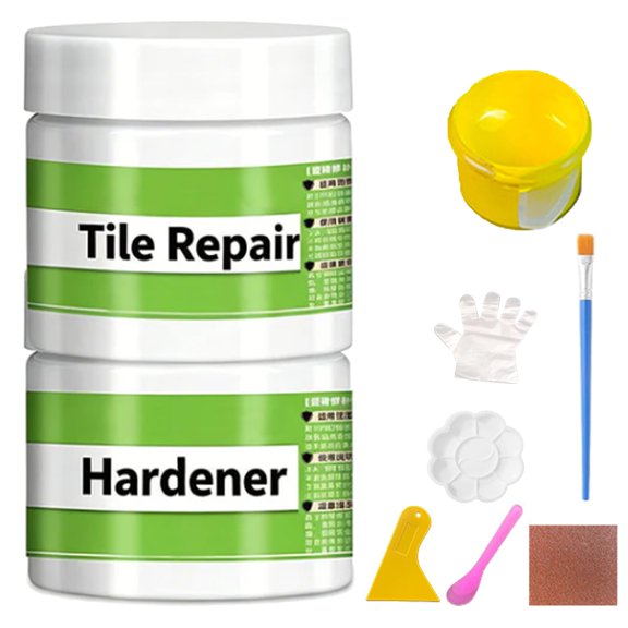 Tile Grout Repair Kit, 3.53 Oz, Waterproof Ceramic Porcelain Repair Paste, Tile Cracks and Chips, Sink, Shower, Tile Cracks and Chips