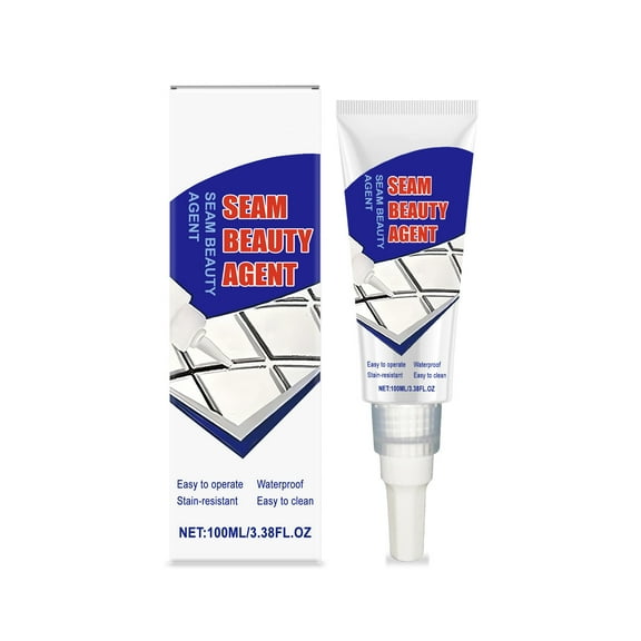 Tile Grout Repair Pen with White Filler - Fast-Drying Grout Sealer for Kitchen and Bathroom Floor Tiles, Professional Grade Joint Line Restorer