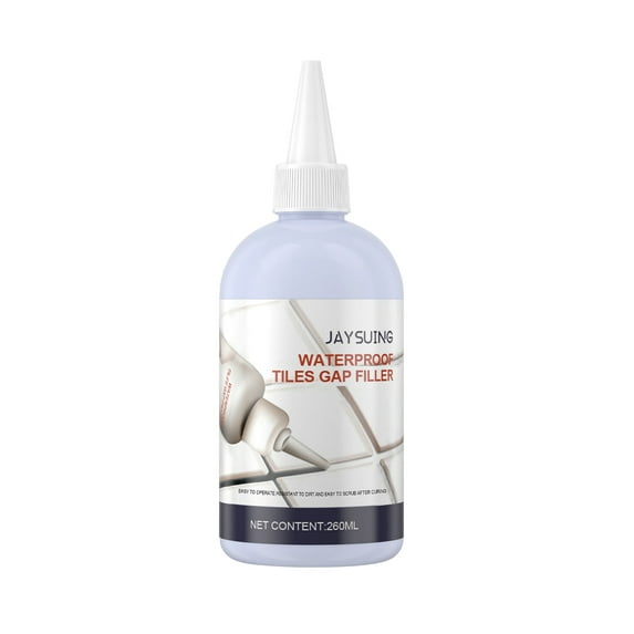 Tile Grout, White Grout Repair filler, Fast Drying,Odorless, Waterproof and Pre-Mixed Grout Paint, Grout Sealer for Bathroom Shower Floor, Restore and Renew Tile Line, Gaps 260ml