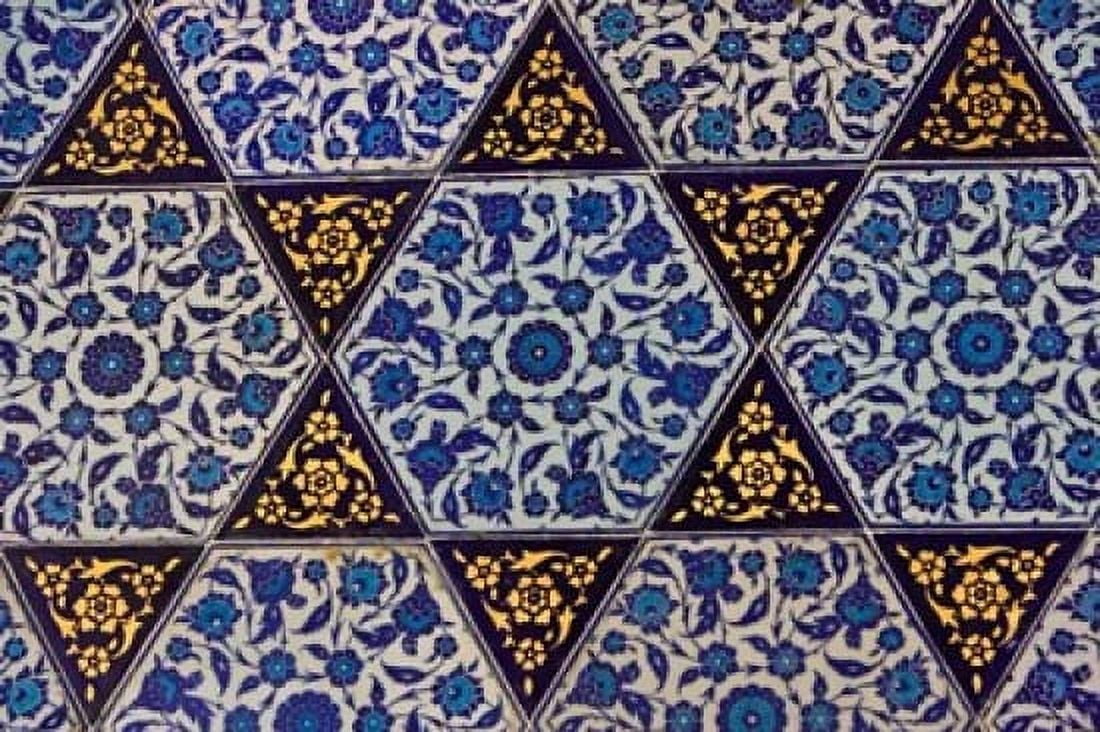 Tile Inside Topkapi Palace Istanbul Turkey Canvas Art - Joe Restuccia III DanitaDelimont (26 x 18)