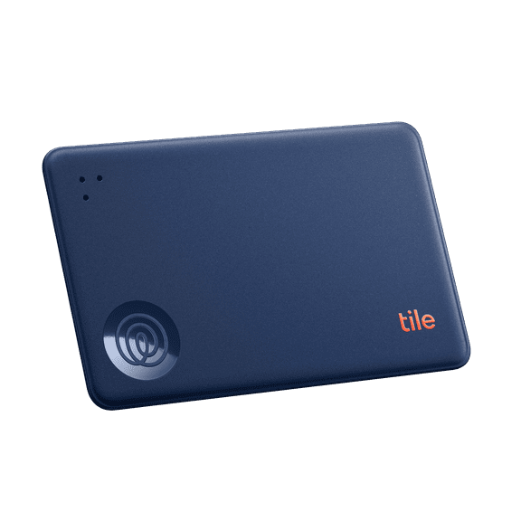 Tile by Life360 Slim (2024) - Wallet Finder, Bluetooth Tracker and Item Locator for Luggage Tags, Passports and More. Both iOS and Android Compatible. Phone Finder. 1-Pack (Navy Blaze)