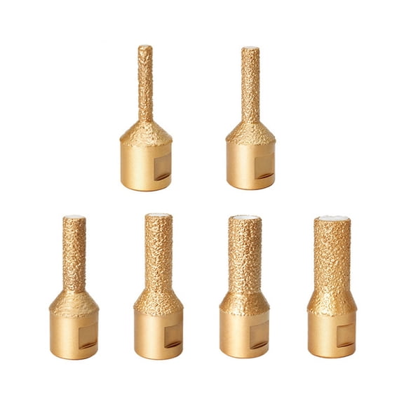 Tile Marble Glass Drill Bit Set 6-16mm, 6-Piece OPP Bag Packaging, M14 Hole Saw for Angle Grinder, Create Smooth Holes and Edges