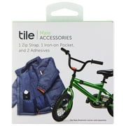 Tile Mate Accessories Pack with 1 Zip Strap, 1 Iron-on Pocket, and 2 Adhesives