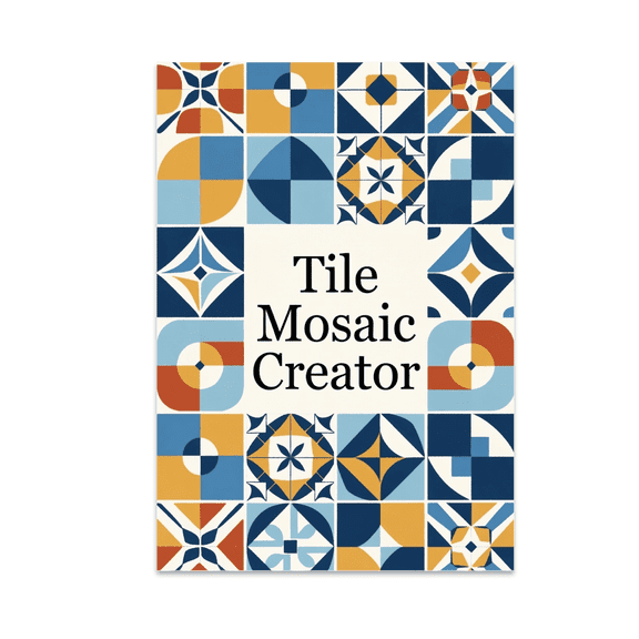 Tile Mosaic Creator Art - Mosaics Artist - 13x19 Poster Print