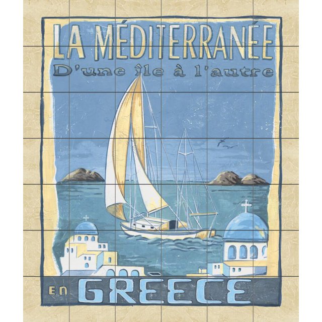 Tile Mural Kitchen Backsplash - CA-La Medierranee - by Charlene Audrey