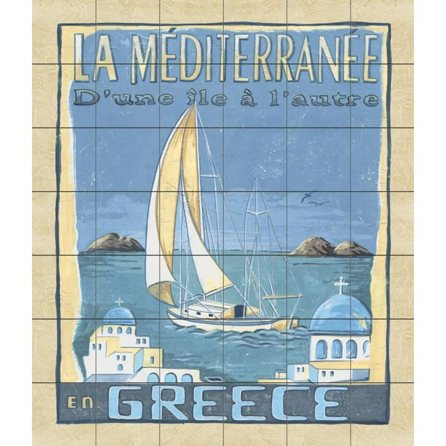 Tile Mural Kitchen Backsplash - CA-La Medierranee - by Charlene Audrey