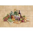 thumbnail image 1 of Tile Mural Kitchen Backsplash - Wine Time-RB - by Rita Broughton, 1 of 1