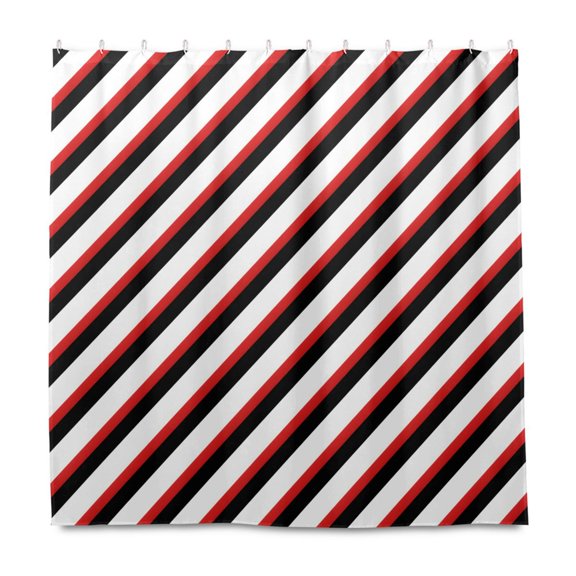 Tile Pattern Pattern Pattern Shower Curtain Liners Waterproof 72 Inch with C Shaped Curtain Hooks