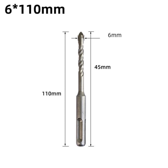 Tile Porcelain Concrete Drill Bit 6/8/10/12mm Shank Carbide Drill Drilling For Glass Ceramic Stone Hole Opener 160/110