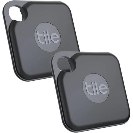 Tile Pro 2020 2 - Pack - High Performance Bluetooth Tracker, Keys Finder and Item Locator for Keys, Bags, and More; 400 ft Range, Water Resistance and 1 Year Replaceable Battery