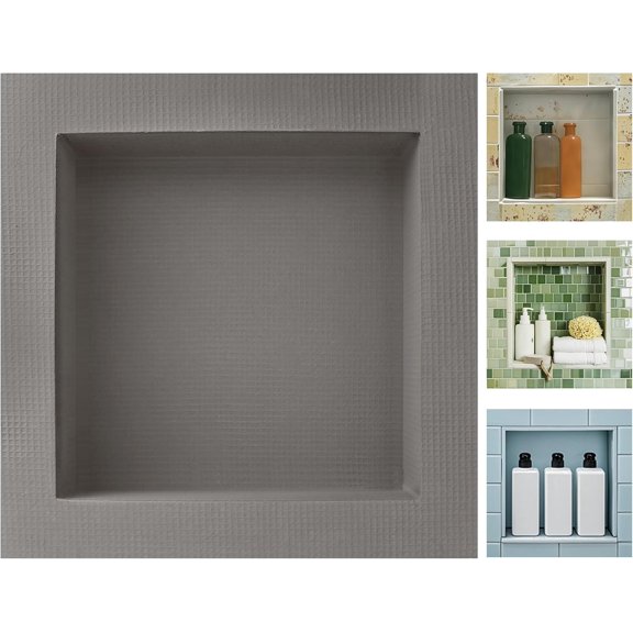 Tile-Ready Shower Niche Insert 12"x12" Inner 16"x16" Outer Depth 4"
