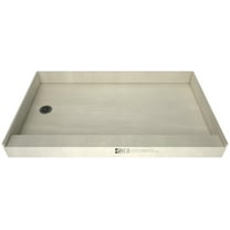 Tile Redi 3260Lspvc-13-2-4 Redi Base 60" X 32" Rectangular Shower Base - Nickel