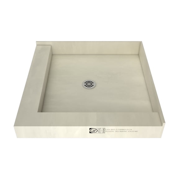 Tile Redi 3636CDL-PVC Redi Base 36" X 36" Square Shower Base - Chrome