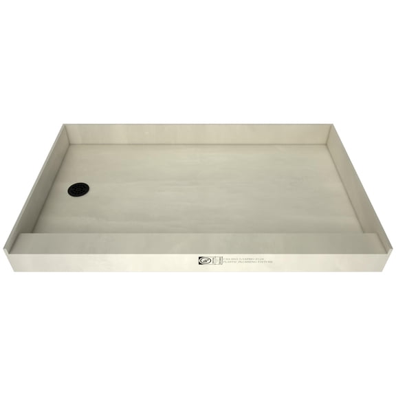 Tile Redi 3754LPVCMB Redi Base 54" X 37" Rectangular Shower Base - Black