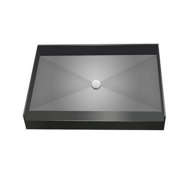 Tile Redi Base'N Bench Single Threshold Shower Base with Bench and Drain Plate
