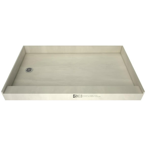 Tile Redi P3248LPVC Redi Base 48" X 32" Rectangular Shower Base - Chrome