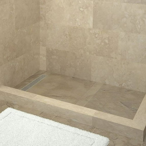 Tile Redi Rt3260ldr-Pvc-Sq Redi Trench 32" X 60" Rectangular Shower Base - Chrome