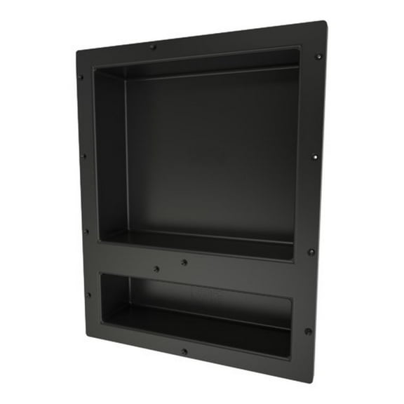 Tile Redi RN1614S Black Redi Niche 16" Pvc Shelf