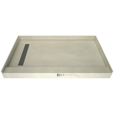 Tile Redi Rt3054lpvcs Redi Trench 54" X 30" Rectangular Shower Base - Nickel