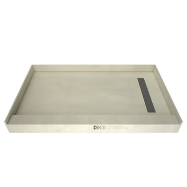 Tile Redi Rt3060r-Pvc-Tbn Redi Trench 30" X 60" Rectangular Shower Base - Tileable