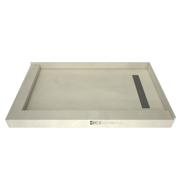 Tile Redi Rt3060rdl-Pvc3 Redi Trench 30" X 60" Rectangular Shower Base - Nickel