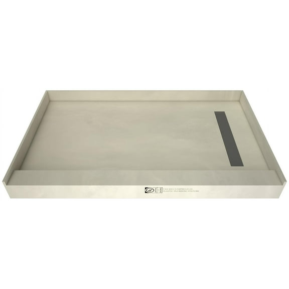Tile Redi Rt3248r-Pvc Redi Trench 48" X 32" Rectangular Shower Base - Tileable