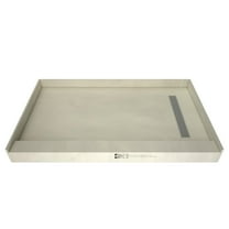 Tile Redi Rt3448r-Pvc-Sq Redi Trench 34" X 48" Rectangular Shower Base - Chrome