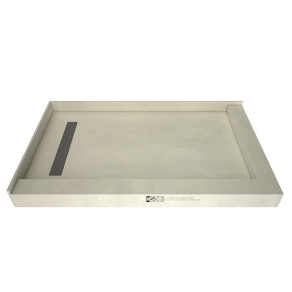 Tile Redi Rt3460ldr-Pvc3 Redi Trench 34" X 60" Rectangular Shower Base - Nickel