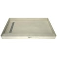 thumbnail image 1 of Tile Redi Rt3648l-Pvc Redi Trench 48" X 36" Rectangular Shower Base - Chrome, 1 of 7
