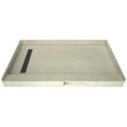 thumbnail image 1 of Tile Redi Rt3648l-Pvc Redi Trench 48" X 36" Rectangular Shower Base - Nickel, 1 of 7