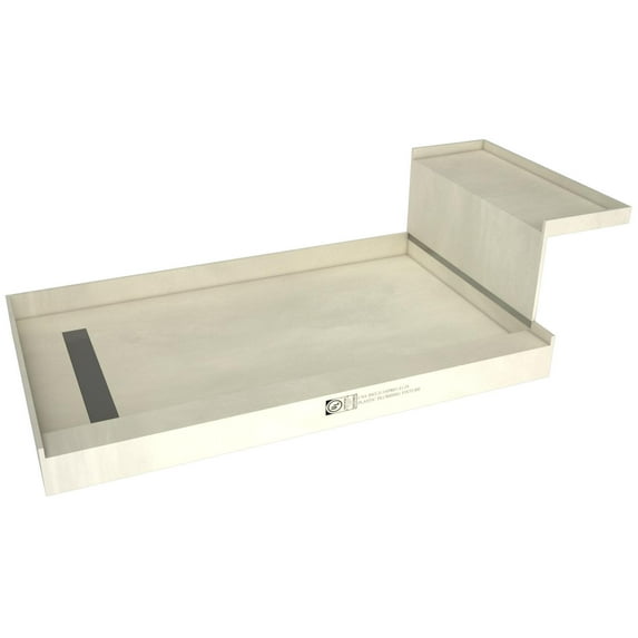 Tile Redi Rt3648lrb36kit Base'n Bench 60" X 36" Rectangular Shower Base - Tileable