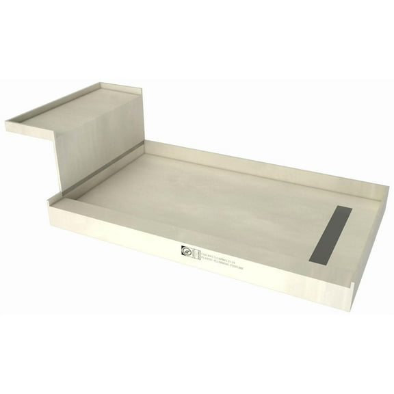 Tile Redi RT3648RTTRB36KIT Base'n Bench 60" X 36" Rectangular Shower Base - Tileable