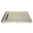 thumbnail image 1 of Tile Redi RT4260L-PVC-BN3 Redi Trench 42" X 60" Rectangular Shower Base - Nickel, 1 of 6