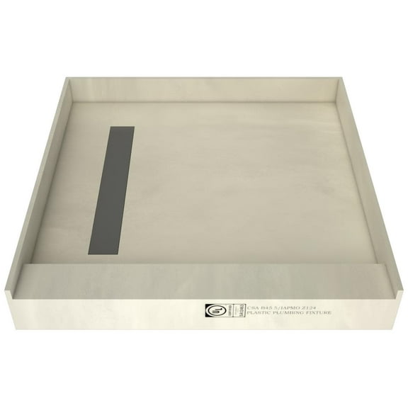 Tile Redi Rt4848lpvc Redi Trench 48" X 48" Square Shower Base - Tileable